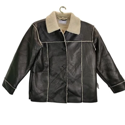 Abrigo mujer diseño asos cuello negro bolsillos abotonados forro polar talla 8 Foto 1 de 4