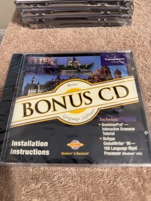 Transparent Language M8-P80 Bonus CD GrammarPro!/Unitype GlobalWriter CD - Image 1 of 2