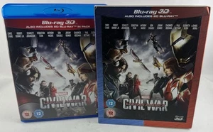 Captain America: Civil War - Used 2D & 3D Blu-ray With Slipcover - Imagen 1 de 3