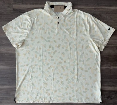 Nike Tour Dri-FIT Micro Print Golf Polo FD5739-113 Men’s Size 4XL NWT - Image 1 of 4