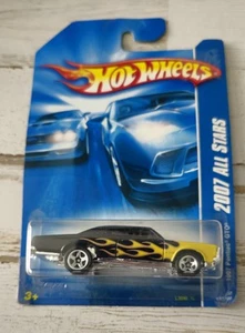 2007 Hot Wheels #137 All Stars 1967 PONTIAC GTO Black Variant w/Chrome 5 Spokes - Picture 1 of 5