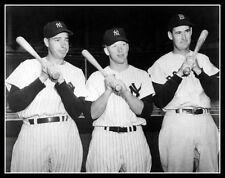 Mickey Mantle Joe Dimaggio Ted Williams Photo 11X14 - 1951 Yankees Red Sox