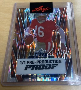 2024 Leaf Metal Joe Montana Fire 1/1 Proof - Picture 1 of 3