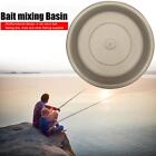 #F Plastic Bait Pot Basin Mixing Bowl Portable Fishing Food Lure Container (L)