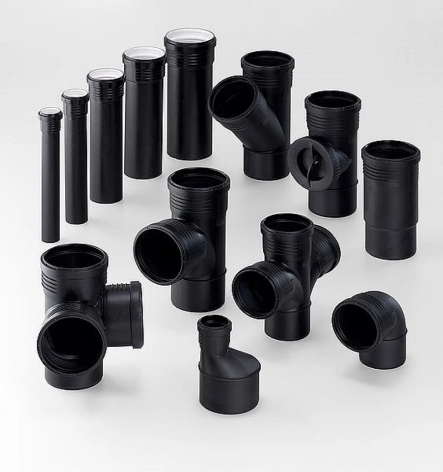 Geberit Silent-PP Rohr, Bogen, Abzweig, Übergäng Reinigungsöffnung Muffe - Bild 1 von 4