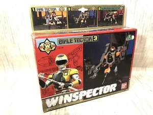 WS1 Winspector Special Police Vintage Bikle Tector 3 Yellow Bandai 1990 - Imagen 1 de 6