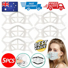 5Pcs Face Bracket for Mask 3D Silicone Frame Reusable Inner Support Breathable