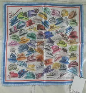BNWT Liberty of London Queen Platinum Jubilee Scarf "Hats Off" limited edition - Picture 1 of 7