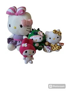 Peluche Hello Kitty & Melody confezione da 4 quattro - Foto 1 di 10