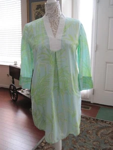 Vestito Copricostume Lily Pulitzer Caftano Kelsea Bambù Vestibilità Larga Taglia S - Foto 1 di 21