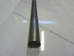Tubo perforado 1,75"/4 mm diámetro 1500 mm acero inoxidable tubo de escape Perf 1,5 m - Imagen 1 de 1
