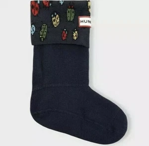 Hunter Original Kids Boot Socks Ladybird Print size XL New in Box - Picture 1 of 7