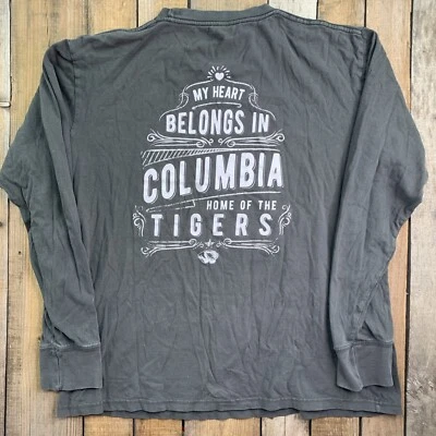 My Heart Belongs in Columbia Home of The Tigers T-Shirt Mens Size XL Mizzou - Image 1 of 4