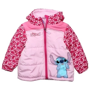 Parka Fille. Lee Cooper, Minnie, Lilo & Stitch. Color Rose. 2-14 Years - Picture 1 of 10