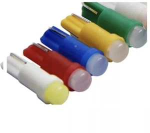 10 BOMBILLAS T5,LED DE CERAMICA PARA CUENTAKILOMETROS,SALPICADEROS,RELOJ,CUADROS - Imagen 1 de 17