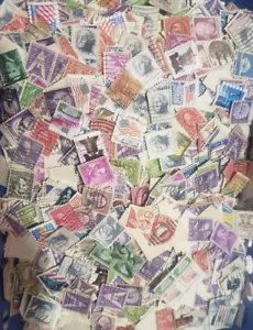 Juego de 500 estampillas pequeñas de emisión regular con duplicación de franqueo usadas/canceladas de Estados Unidos - Imagen 1 de 1