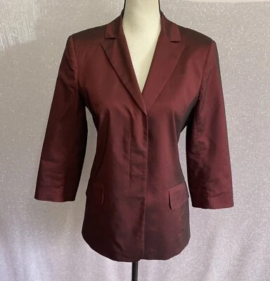 Blazer Esmoquin Sexy para Mujer BCBG Maxazria Rojo Oscuro Talla 6 Foto 1 de 4