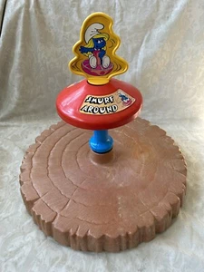 Smurfs Smurf Around Sit and Spin Toy 1983 Hasbro - Picture 1 of 4
