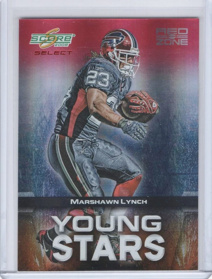 2008 Score Select Young Stars Red Zone #YS-4 Marshawn Lynch 19/30 - Image 1 of 2