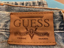 Vintage Guess Pascal Jeans Men's Size 42x30 Loose Fit Tapered Leg Light Wash