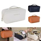 Compact PU Leather Cosmetic Bag for Women Portable Makeup Storage Organizer