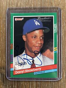 1991 Donruss Recollection Collection Darryl Strawberry Autograph Auto 12/33