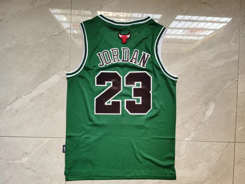 Michael Jordan #23 CHICAGO Bulls Men's Green Jersey Size S-2XL..,For Aldult Cover