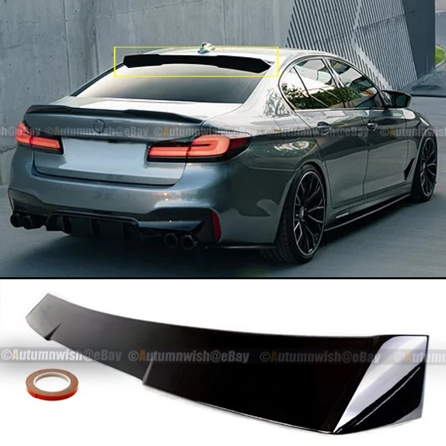 For 17-23 BMW 5-Series G30 F90 Sedan DTO Style Glossy BLK Rear Roof Spoiler Wing - Image 1 of 1