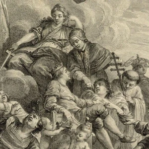 Charles V dit le Bel Nicolas Cochin Fils - Gravure originale XVIIIème siècle - Bild 1 von 3