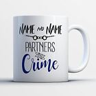 Best Friends Coffee Mug - CUSTOM NAME Partners In Crime Best Friends Funny 11 oz
