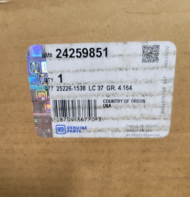 NEW 24259851 Genuine GM 6L90 Drum Kit 1-2-3-4 and 3-5/Rev SILVERADO SIERRA GMC - Image 1 of 3