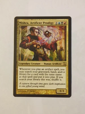 MISPRINT | MISCUT MTG Mishra, Artificer Prodigy Magic Time Spiral | English - Image 1 of 3