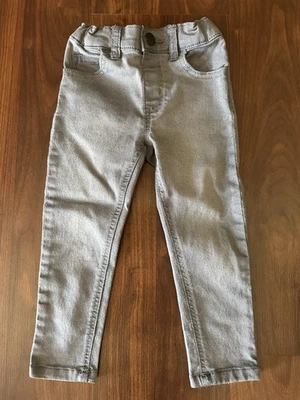 Pantalones de mezclilla Garanimals niñas pequeñas elásticos cintura ajustable 5 bolsillos talla 3T gris Foto 1 de 4