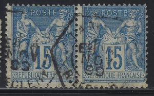 PAR-35-4-7: Paris Außergewöhnliche Levée E2 Sechskant R de Cléry auf Nr. 90*2 - Bild 1 von 1