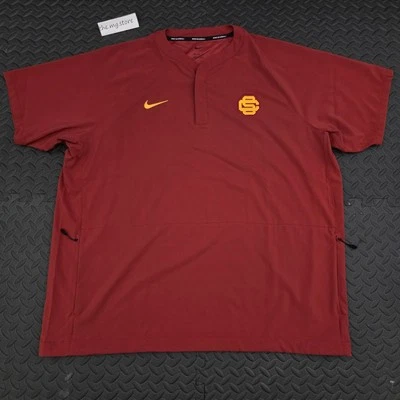 Nike 2023 USC Trojans Baseball Team Issued Game Burgundy Jersey Jacket 2XL NWOT  - Image 1 of 4