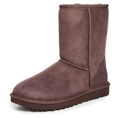 Botas Shearling Curtas Femininas Classic II, Cedro Queimado, Tamanho 5 - 11 - Imagem 1 de 4