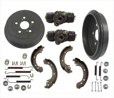 Rear Drums Shoes & Wheel Cyl For 03-08 Toyota Corolla VIN Starting in 1,2,3,4,5 - Image 1 of 4