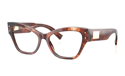 Новый DOLCE & GABBANA очки DG 3404 3222 55-17 140 красный Гавана Cat глаз оправы - Изображение 1 из 4