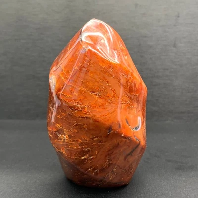 355g Natural Ágata Roja Cuarzo Llama Cristal Antorcha Gema Curativa Decoración Regalo - Imagen 1 de 4