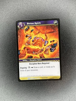 Divine Spirit 66/252 The Hunt For Illidan World Of Warcraft TCG - Image 1 of 2