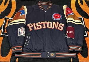 NBA Detroit Pistons HWC Hardwood Classics Jeff Hamilton Reversible Jacket Sz 2XL - Bild 1 von 12