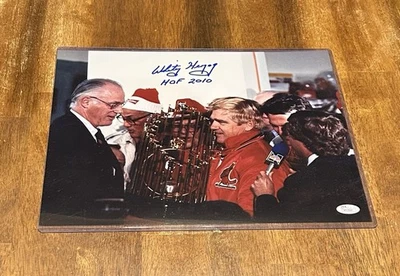 Whitey Herzog Cardinals “HOF 2010” WS Champs! Signed 11 X 14 Photo JSA # W576387 - Image 1 of 2