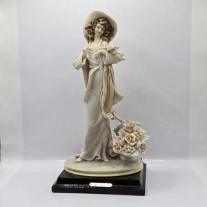 Capodimonte Bruno Merli Lady With Bouquet Signed Italy  - Picture 1 of 22
