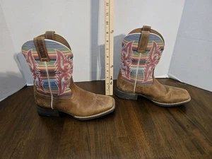 Bota Ariat Youth Lonestar Western Unisex Talla 3.5 Ridge Tostada - Imagen 1 de 12