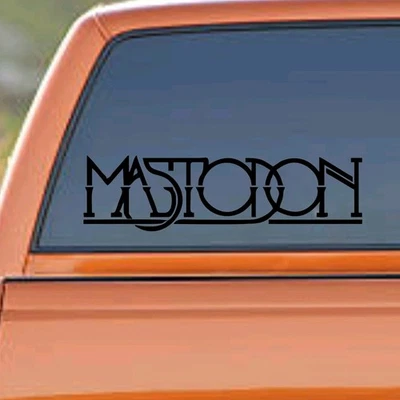 Mastodon Vinyl Decal Sticker Car Truck Van Amp Pick Size + Color Metal Music USA - Image 1 of 4