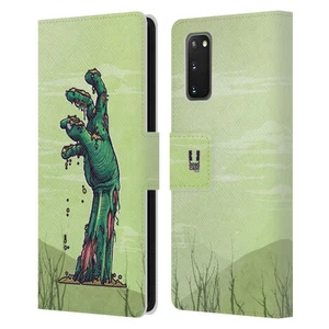 HEAD CASE DESIGNS ZOMBIES LEATHER BOOK WALLET CASE COVER FOR SAMSUNG PHONES 1 - Picture 1 of 10