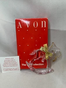 Avon Images of Christmas Ornament Rocking Horse w/box - Picture 1 of 5