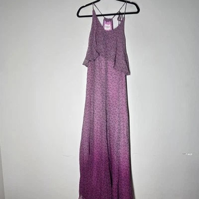 GYPSY Hollywood USA Women’s S Pink 100% Silk Long Maxi Dress Cottage Fairy Boho - Image 1 of 4