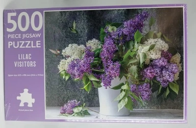 NEW Page Publications Hummingbird 'Lilac Visitors' Jigsaw Puzzle 500 Pc (Sealed) - Image 1 of 4
