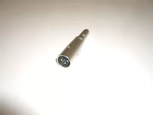 PHILMORE 44-120 XLR MALE to 1/4" PHONO JACK MIKE MICROPHONE ADAPTER CONNECTOR - Picture 1 of 2